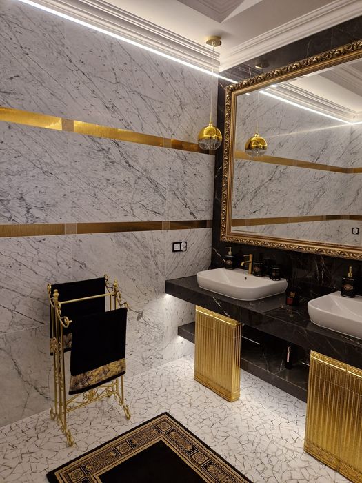 VERSACE Złota Dekoracyjna Kolumna  ceramiczny dekor ORYGINAŁ