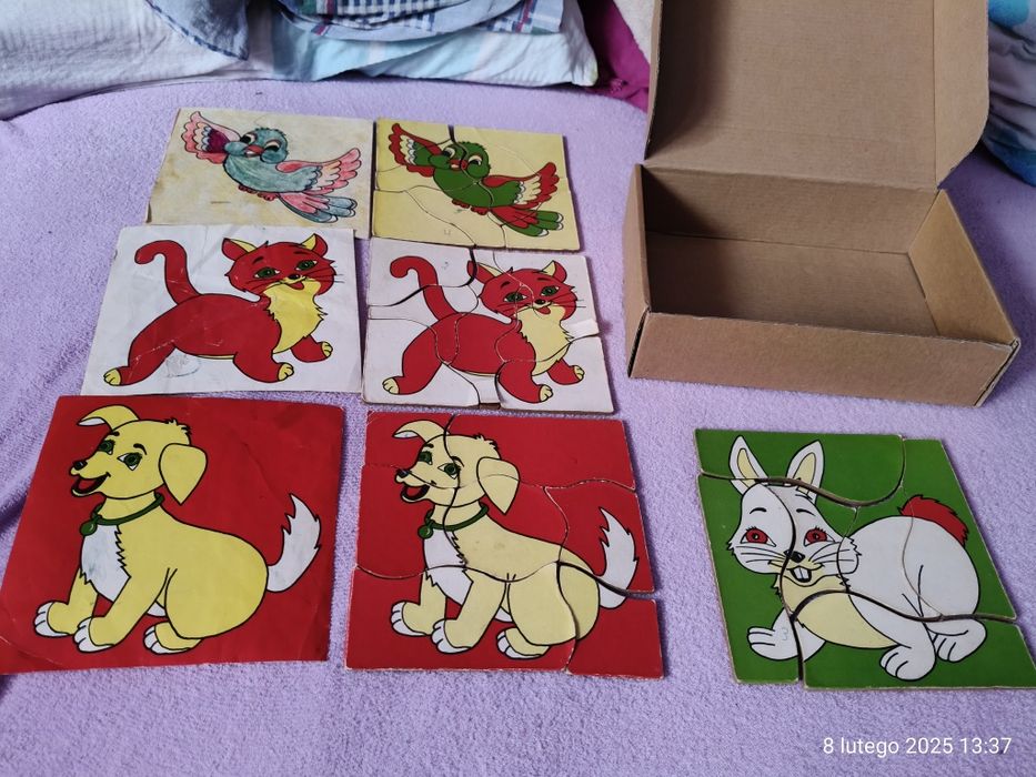 Układanka z PRL-u vintage retro puzzle