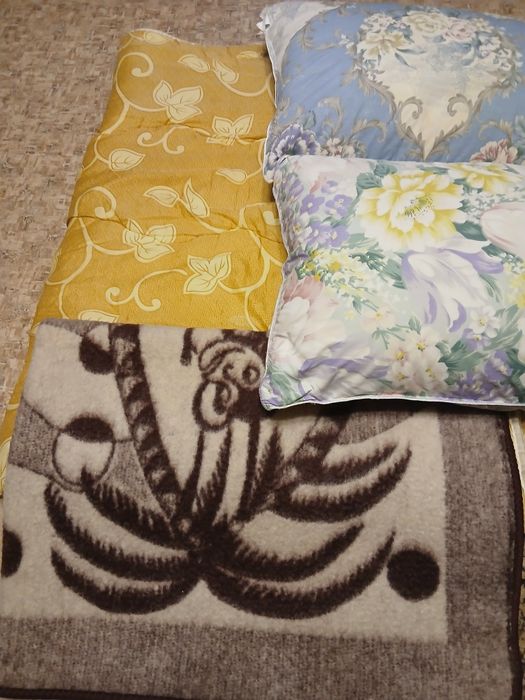 Продам тёплое одеяло и подушки.