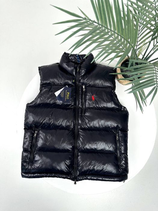 Жилетка Поло Ральф Лоурен/ чоловіча жилетка ральф/ безрукавка глянцева