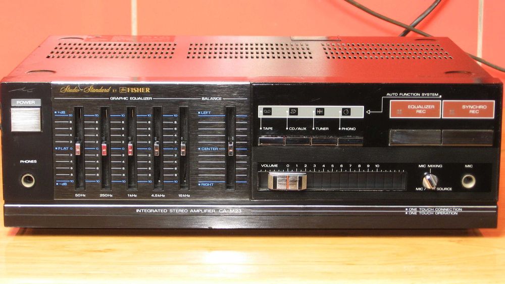 FISHER CA-M23 (SANYO) Wzmacniacz z korektorem graficznym i mocą 2x35 W