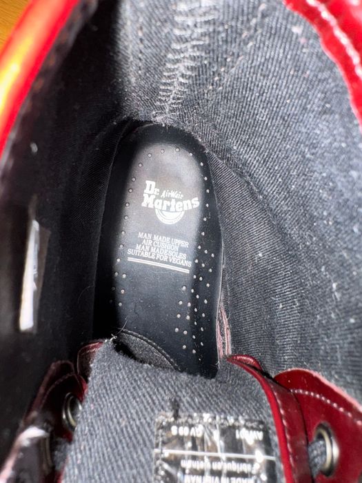 Dr Martin cherry red vegan Boots