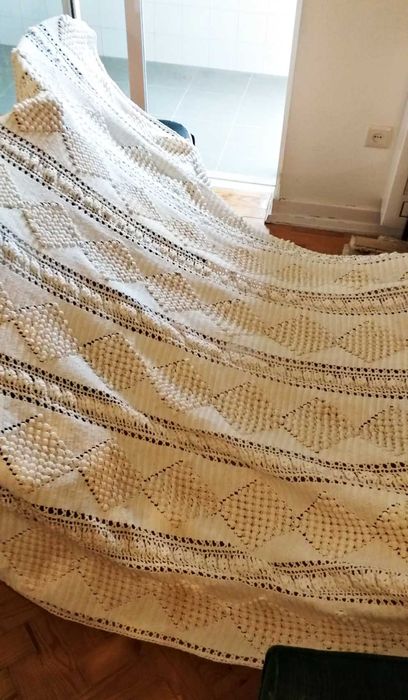 Colcha/Coberta de Linha Antiga (cama de casal)