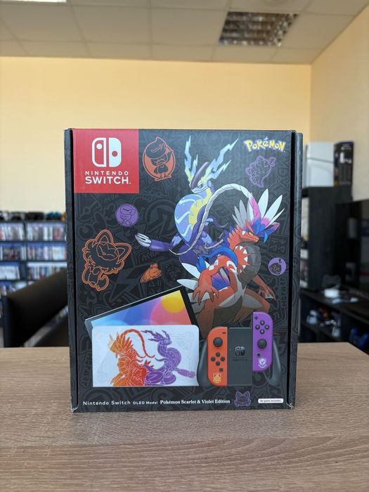 Nintendo Switch Oled Pokemon +10 Ігор, 128 Гб, повний набір, гарантія.