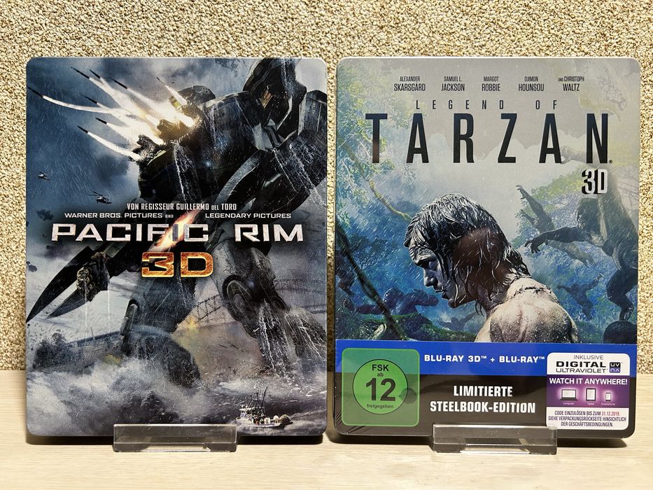 Steelbook Blu-ray DC Чудо-женщина/Человек из стали /Рэмпейдж