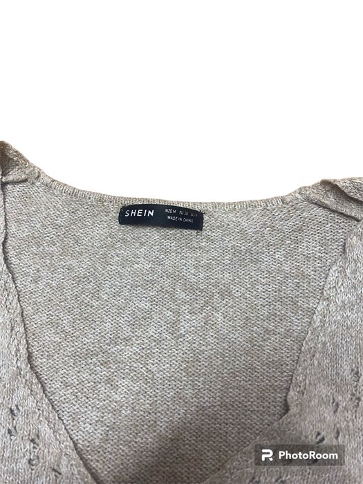 Beżowy sweterek sweter M 38 shein coquette basic