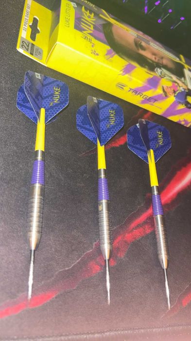 Lotki target Luke littler Brass zestaw 22 elementów