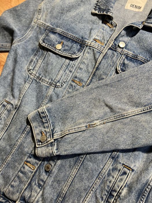 Подовжена джинсова кофта