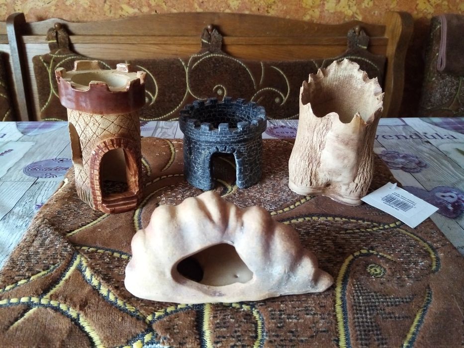 Аквариум 20 литров, лампа, керамика