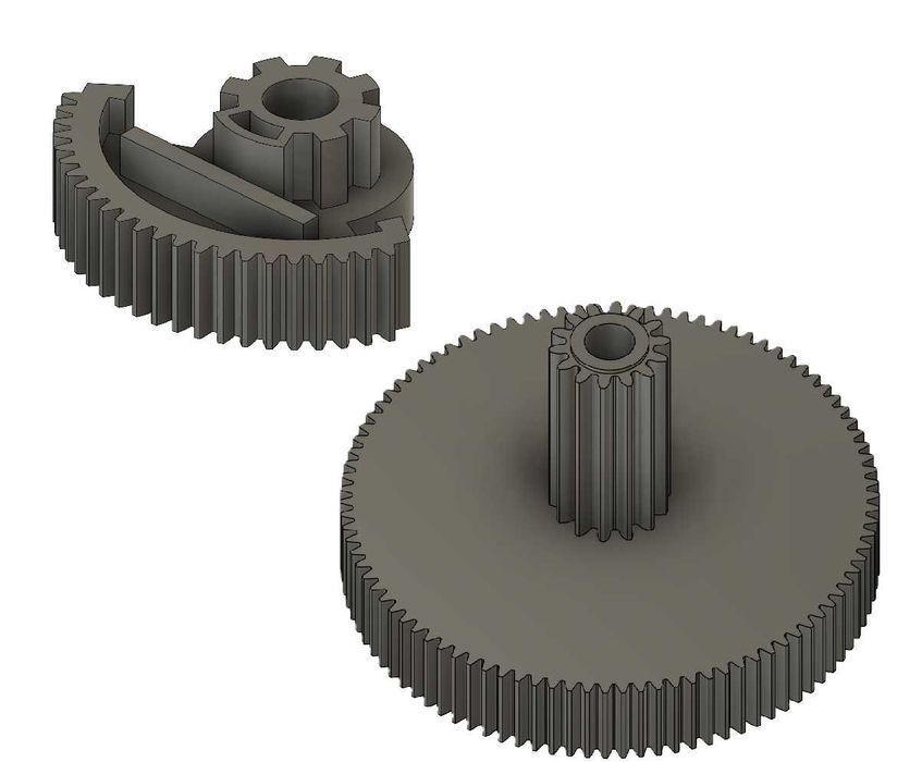 Zębatki Naprawcze Aktuatora Turbo John Deere RE548080 DZ114554