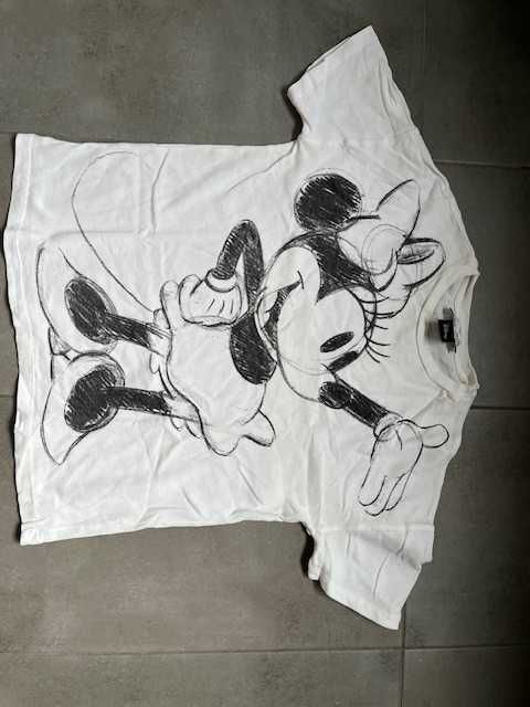 Pull & Bear T-shirt Mickey Minnie rozmiar XS M