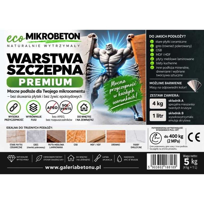 Watsywa szczepna premium ecoMIKROBETON