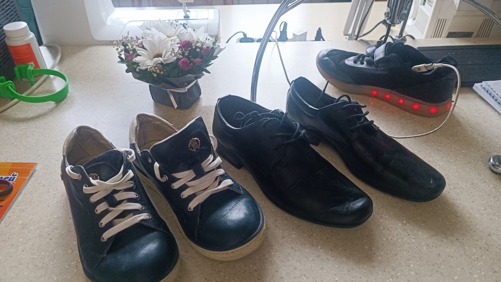 Детские кожаные туфли