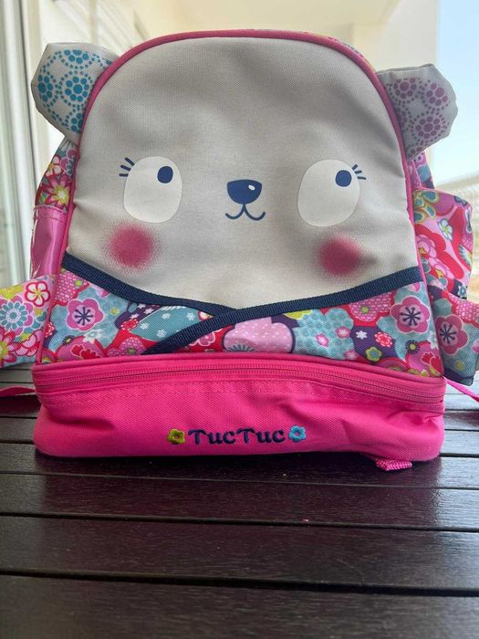 Mochila tuc tuc rosa criança