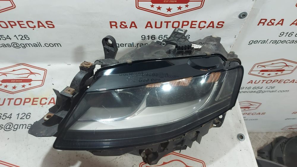 Ótica Farol Frente Frontal Esquerdo Audi A4 B8 Pré Facelifit