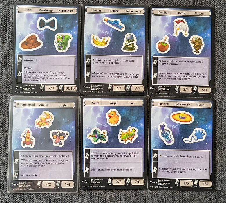 Karty Magic The Gathering  - Unfinity zestaw 6 sztuk