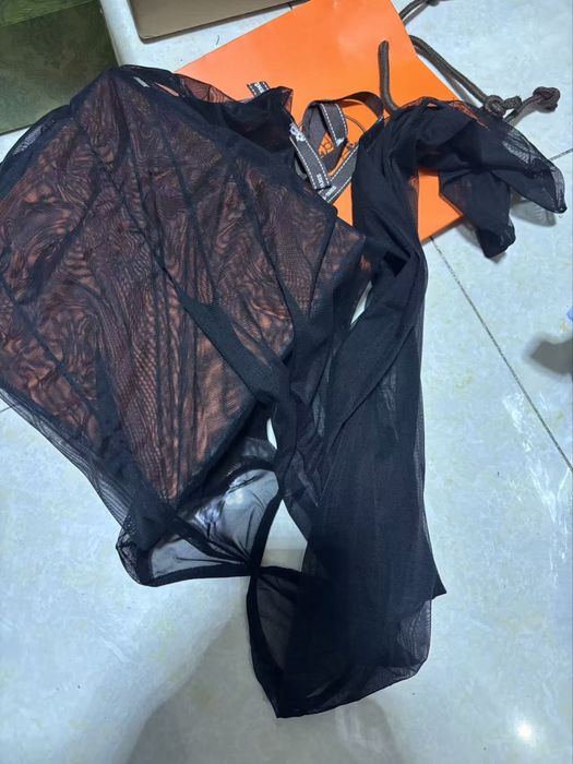 Лосини колготи сітка міцна чорні капронові штрипки дірка