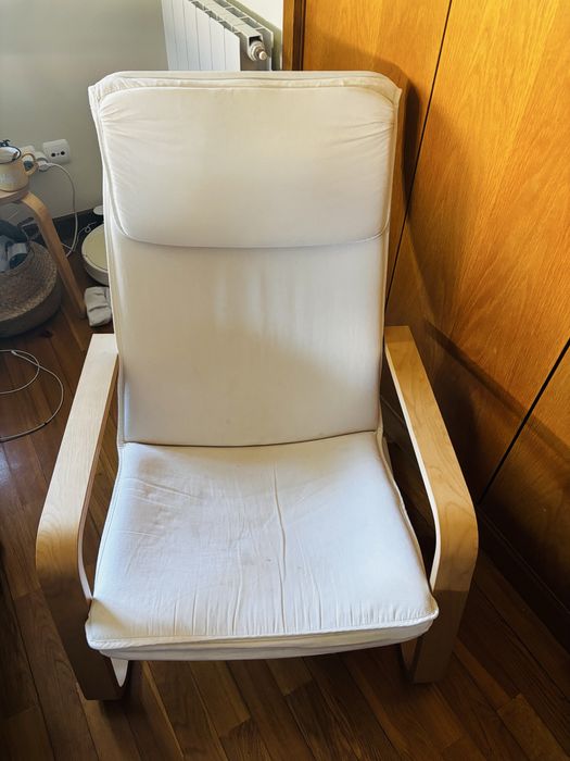 Poltrona IKEA bege/bétula