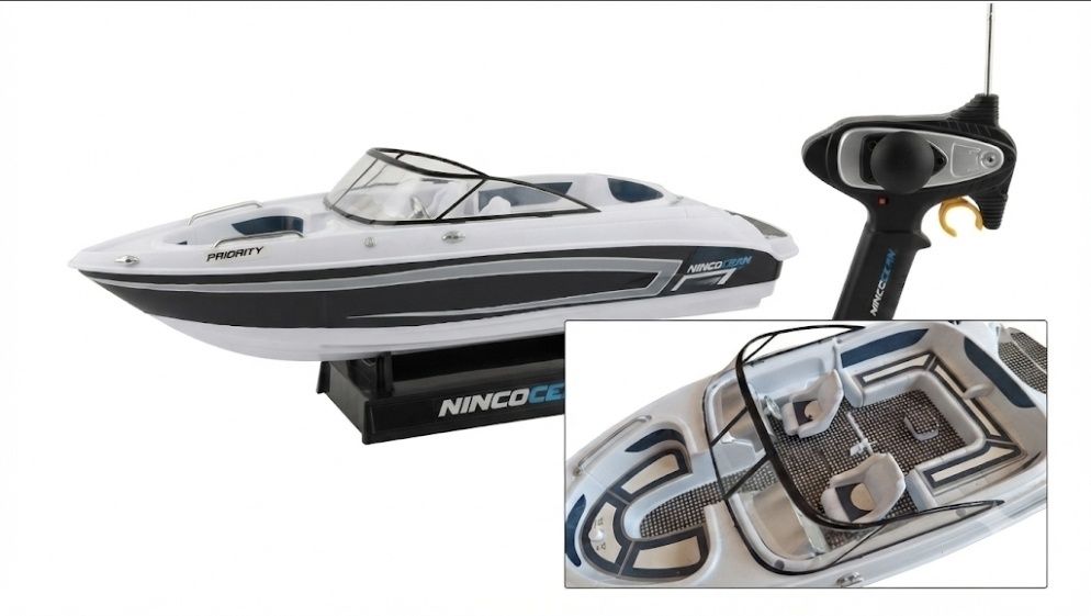 Barco Lancha R/C Rádio Controlo Ninco Ocean Priority Com Controle Remoto