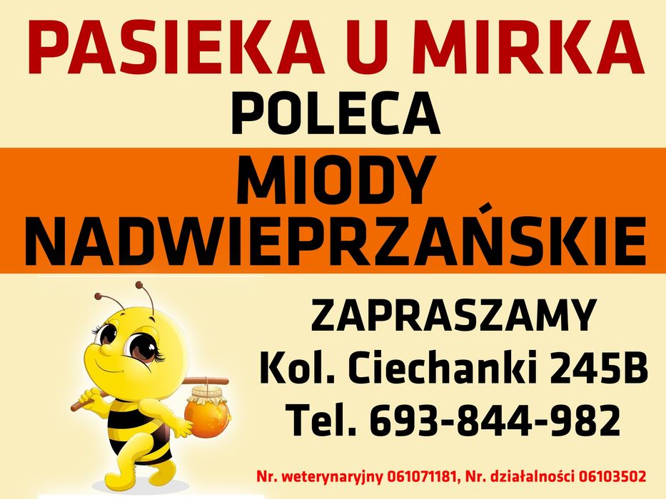 Sprzedam miód z własnej pasieki