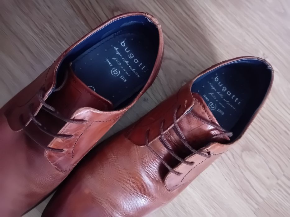 Buty męskie 43 brązowe Bugatti
