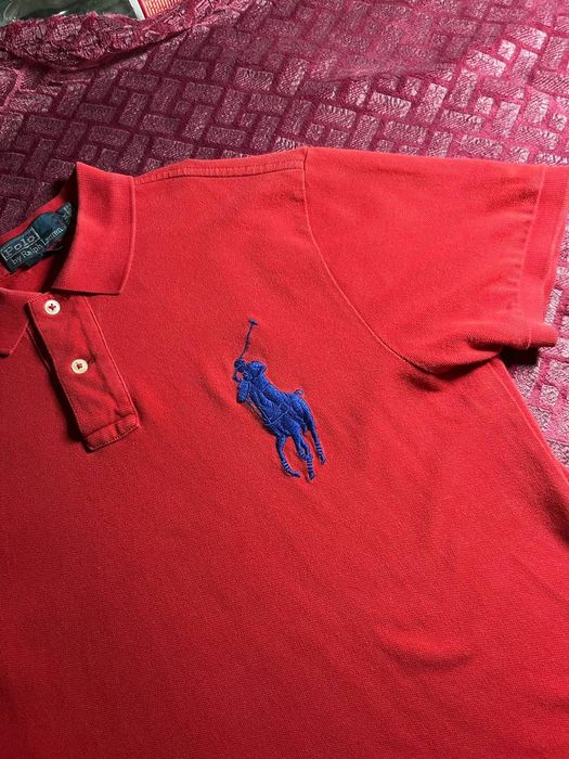 Поло від Ralph Lauren
Насичений червоний колір 
Стан 9/10
Велике лого