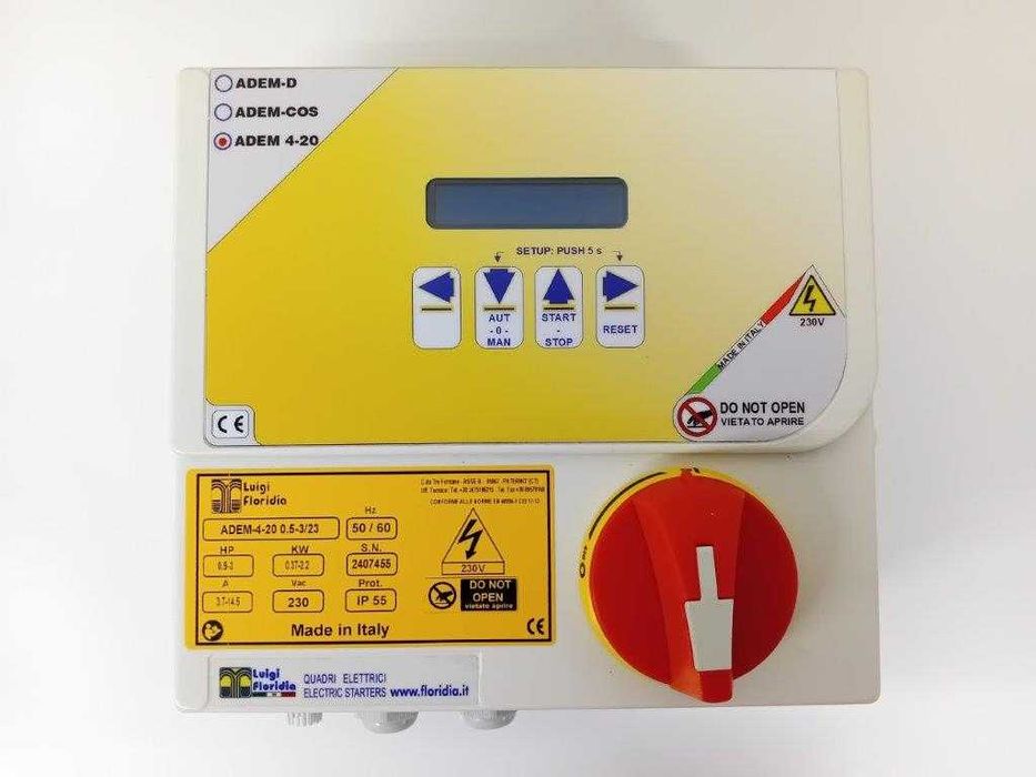 jednofazowy kontroler do ochrony pracy 1-pompy z wyświetlaczem LCD