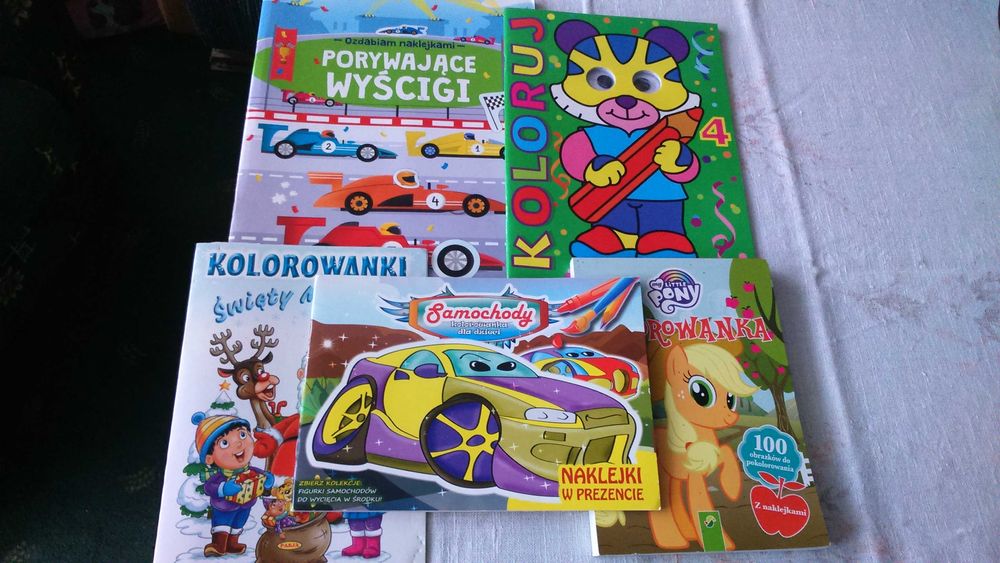 Kolorowanki dla dzieci - 5 sztuk
