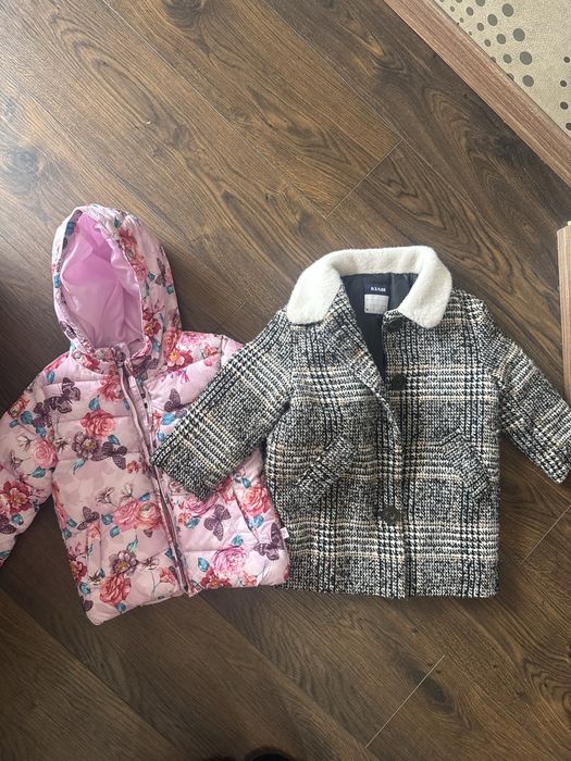 Пальто, куртка для дівчинки утеплене, демісезонне 104