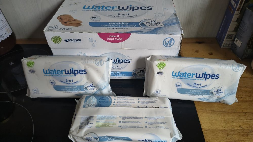 Water wipes chusteczki nawilżone karton 9 paczek