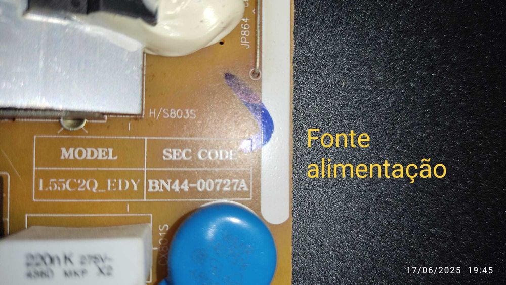 TV Samsung para peças Modelo: UE48H6800AW