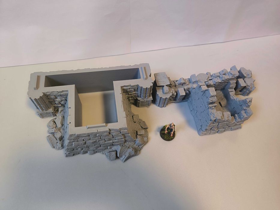 Zrujnowany mur 7(Lost City) RPG Diorama Makieta D&D