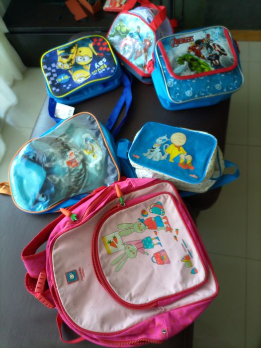 Mochila, trólei, mochilas e lancheiras