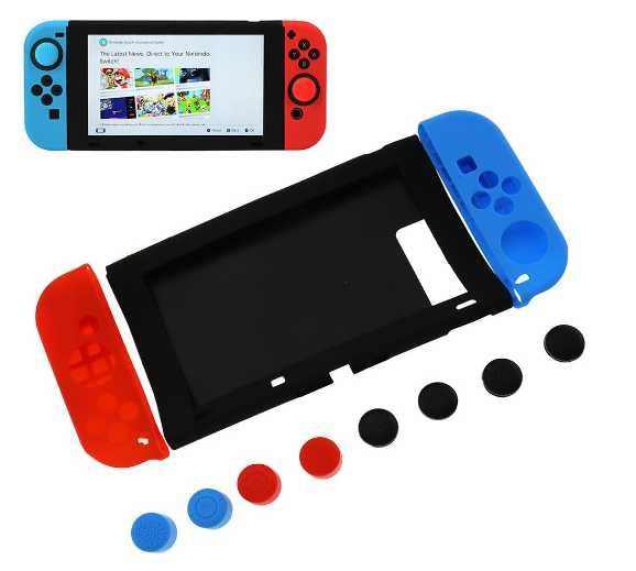 Etui Pokrowiec na Nintendo Switch i kontrolery sylikonowe