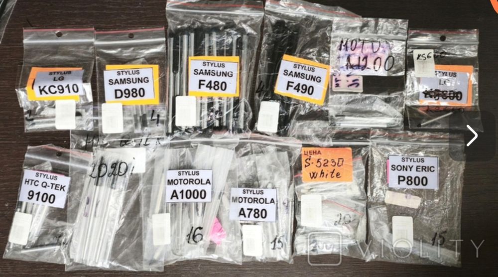 стилус лот 114шт Samsung, Sony  Ericsson, lg, Qtek, Motorola. Только лотом