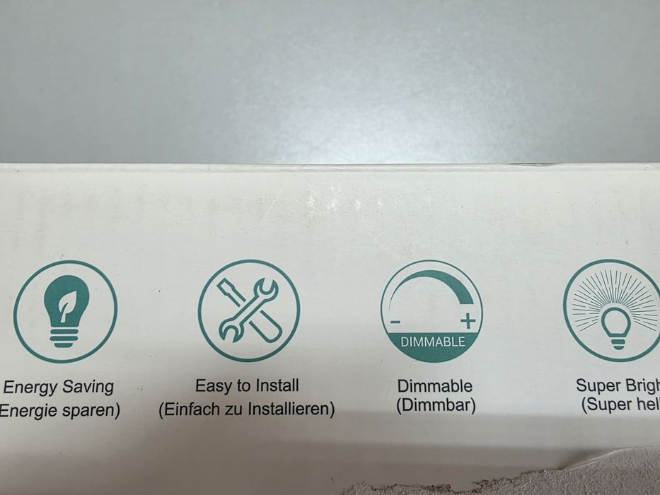 6 Lâmpadas LED Edishine 4.8W - 2700k - Reguláveis