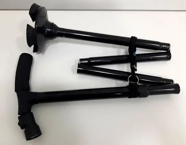 Палка трость телескопическая  для ходьбы тростина складна с фонариком