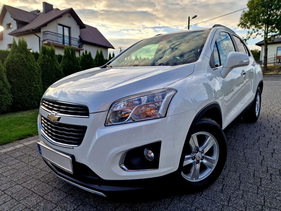 Chevrolet Trax Salon Polska, II właś, 4x4, LT, Kamera, Skóra, BIAŁA PERŁA, Ładny Stan