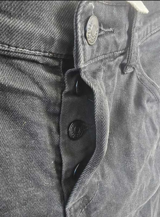 Czarne jeansy skinny low waist H&M