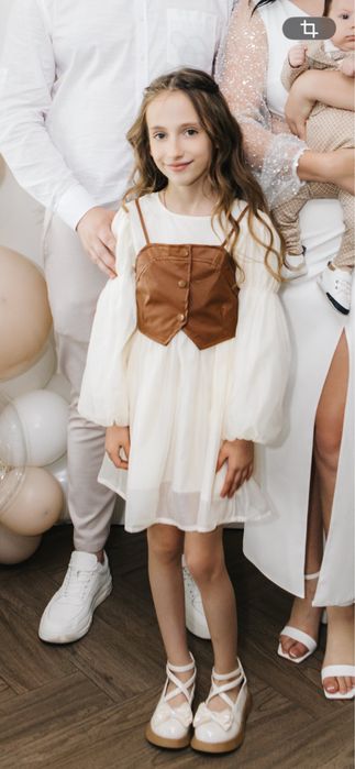 Сукня з корсетом 8-9 років Святкова сукня 134-140 см Нарядна сукня Комплект для дівчинки