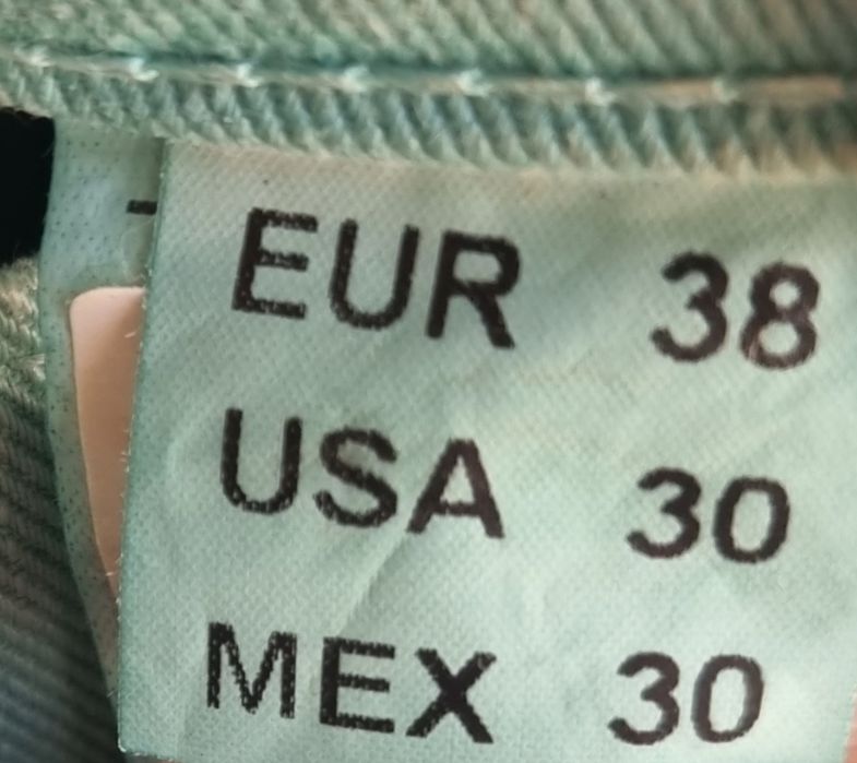 Calças Jeans Zara verde água