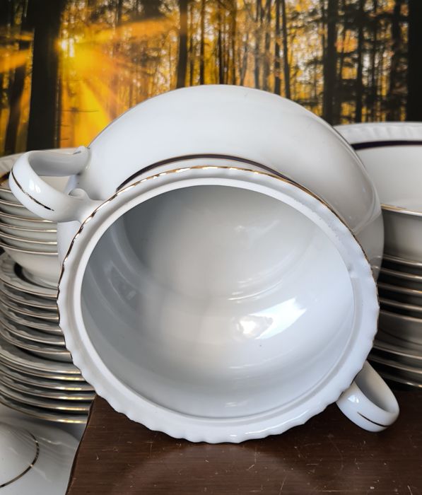 Serwis obiadowy Bogucice piękna stara porcelana