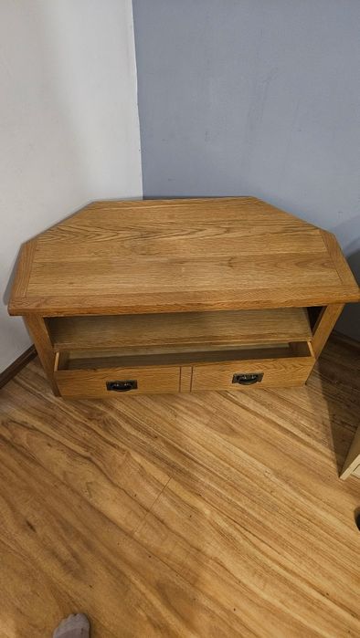 Dębowa Szafka rtv Drewniana Antyk