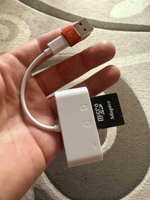 Кардрідер USB-C 3в1 SD TF USB для iPhone 15 iPad MacBook Android ноутбука ПК | Перевірено