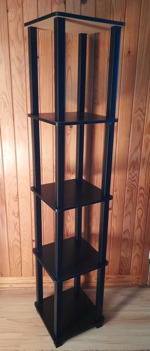 Furinno Turn-S-Tube 5-poziomowa narożna kwadratowa półka ekspozycyjna