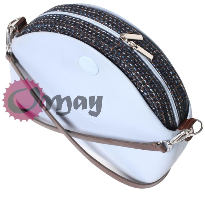 Elegancki organizer OBAG MOON LIGHT plecionka granat brąz błękit OMAY