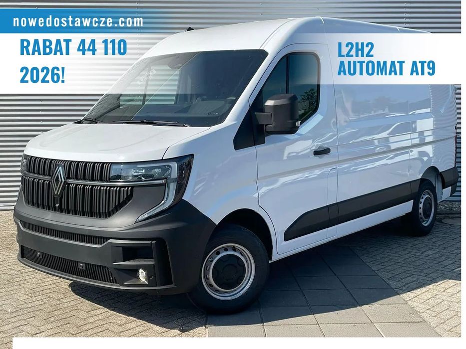 Renault Master Furgon L2H2 2.0 170KM 3,5T Automat AT9  L2H2 170KM Automat AT9 3,5T | Czujniki przód/tył | Kamera | Furgon