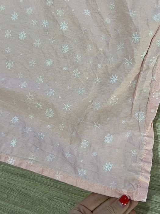 Две простыни новые 100% хлопок розовые новогодние 160*240