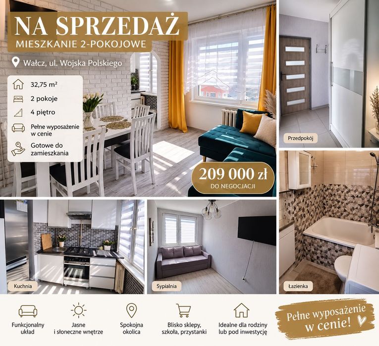 Mieszkanie na sprzedaż -2pokoje