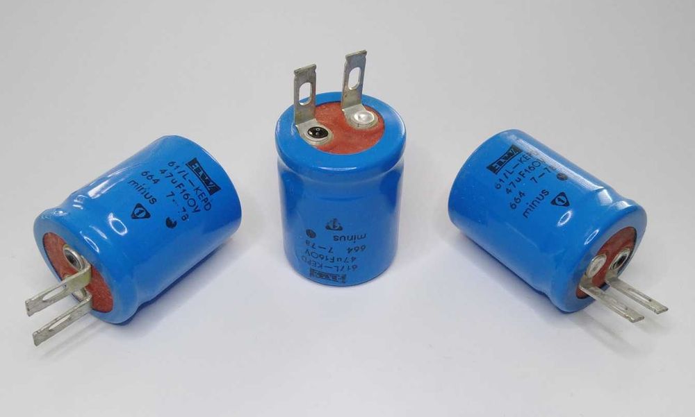 Kondensator 47uF 160V 61/L KEPD Unitra ELWA _10 szt. Gdańsk Młyniska ...